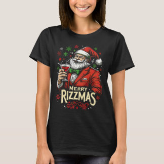 Funny Merry Rizzmas Weihnachten T-Shirt