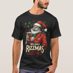 Funny Merry Rizzmas Weihnachten T-Shirt