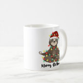 Funny Merry Slothmas Sloth Kaffeetasse (VorderseiteRechts)