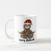 Funny Merry Slothmas Sloth Kaffeetasse (Links)