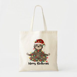 Funny Merry Slothmas Sloth Tragetasche