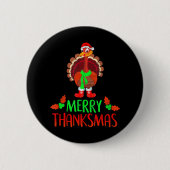 Funny Merry Thanksmas Festive Erntedank Button (Vorderseite)