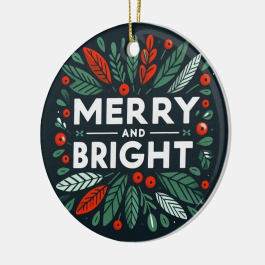 Funny Merry und Bright Elf haben mich dazu gebrach Keramik Ornament (Links)