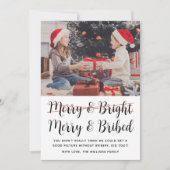 Funny Merry und Bright Weihnachten Foto (Vorderseite)
