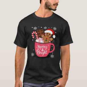 Funny Merry und helle Weihnachts Lebkuchen Mann H T-Shirt