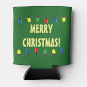 Funny Merry Weihnachtsbaum Glühbirnen können kühle Dosenkühler (Vorderseite)