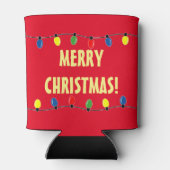 Funny Merry Weihnachtsbaum Glühbirnen können kühle Dosenkühler (Rückseite)