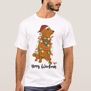 Funny Merry Woofmas Weihnachtshund T-Shirt