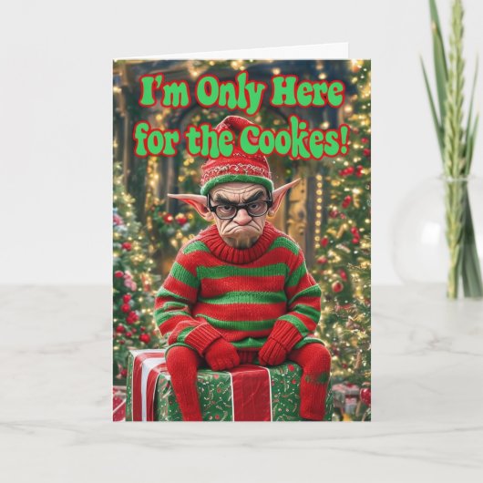 Funny Merry Xmas Card Karte (Vorderseite)