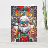 Funny Merry Xmas Card Karte (Vorderseite)