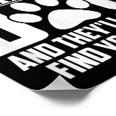 Funny Mess mit meinem Hund sie nie Ihren Körper fi Poster (Ecke)