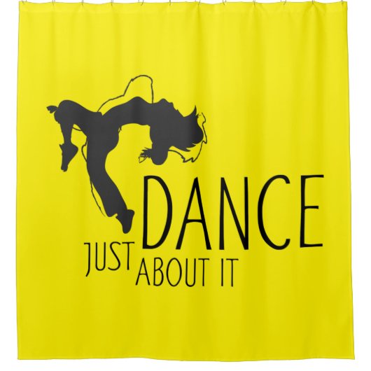Funny Message - Just Dance about It 1 Duschvorhang (Vorderseite)