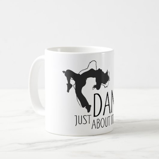 Funny Message - Just Dance about It 1 Kaffeetasse (Vorderseite Links)