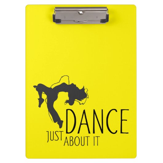 Funny Message - Just Dance about It 1 Klemmbrett (Vorderseite)