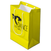 Funny Message - Just Dance about It 1 Mittlere Geschenktüte (Vorderseite Schrägansicht)