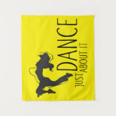 Funny Message - Just Dance about It 1 Wandteppich (Vorderseite)