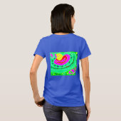 Funny message logo pink text design T-Shirt (Schwarz voll)