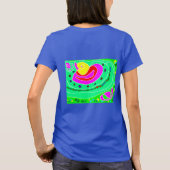 Funny message logo pink text design T-Shirt (Rückseite)