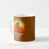 Funny Message von Big Foot/Sasquatch Kaffeetasse (Vorderseite Links)