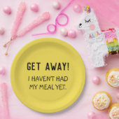 Funny Message Yellow hebt Papierplatte ab Pappteller (Party)