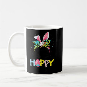 Funny Messy Bun Hair One Hoppy Lunch Lady Bunny Ea Kaffeetasse