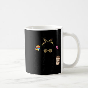 Funny Messy Bun Homeschool Mama mit Koffein Kaffeetasse