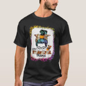 Funny Messy Bun One Thankful Mama Herbst Herbst al T-Shirt (Vorderseite)