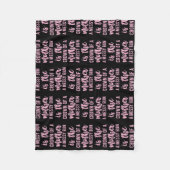 Funny Messy Bun Zitat für Frauen Männer Mama Fleecedecke (Vorderseite)