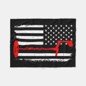 Funny Metal Detecting Design For Men Women Metal D Fleecedecke (Vorderseite (Horizontal))