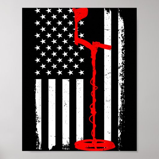 Funny Metal Detecting Design For Men Women Metal D Poster (Vorne)