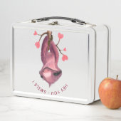 Funny Metal Lunch Box mit Playful Sloth - Lächeln (Beispiel)