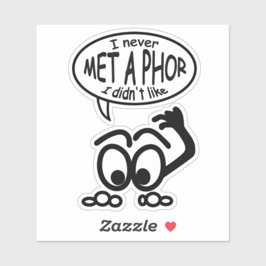 Funny Metaphor Stickman Aufkleber (Blatt)