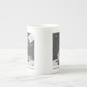 Funny Meteor Hitting Earth Desaster Porzellantasse (Vorderseite)