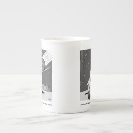 Funny Meteor Hitting Earth Desaster Porzellantasse