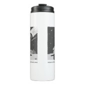 Funny Meteor Hitting Earth Desaster Thermosbecher (Vorderseite)