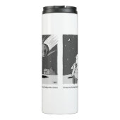 Funny Meteor Hitting Earth Desaster Thermosbecher (Rückseite)