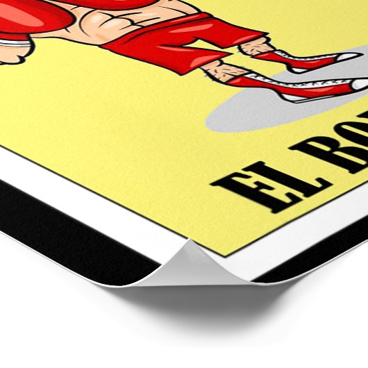 Funny Mexic Boxing Design - El Boxeador 1 Poster (Ecke)