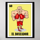Funny Mexic Boxing Design - El Boxeador 1 Poster (Vorne)