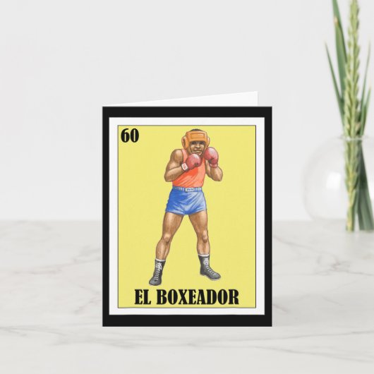 Funny Mexic Boxing Design - El Boxeador 2 Karte (Vorderseite)