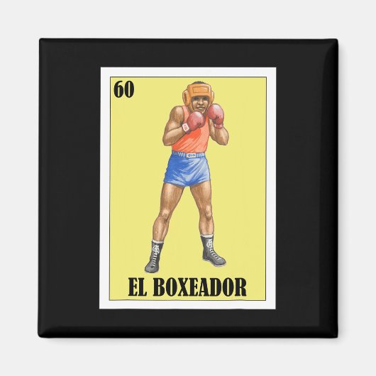Funny Mexic Boxing Design - El Boxeador 2 Magnet (Vorne)