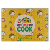 Funny Mexic Food Cook Taco Cinco De Mayo Muster Schneidebrett (Vorderseite)