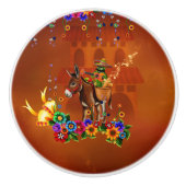 Funny mexican cactus keramikknauf (Vorderseite)