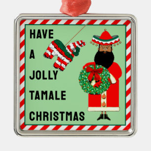 Funny Mexican Christmas Collectible Ornament Aus Metall