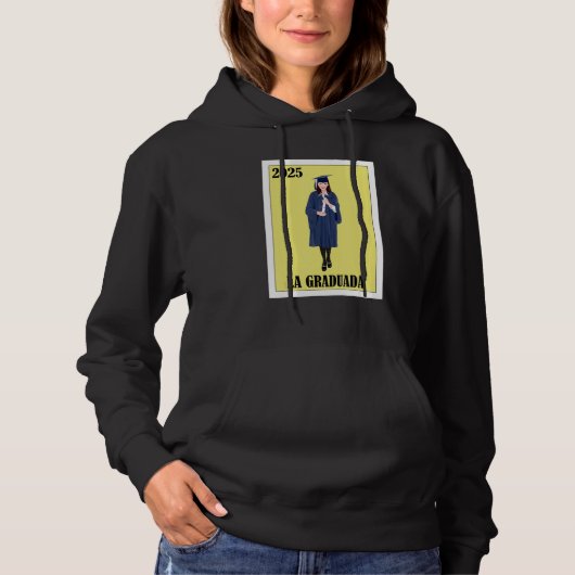 Funny Mexican Design for Graduation - La Graduada Hoodie (Vorderseite)