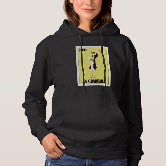 Funny Mexican Design for Graduation - La Graduada Hoodie (Vorderseite)
