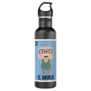 Funny Mexican Design for Opa - El Super Abuelo Edelstahlflasche