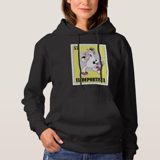 Funny Mexican for Athletes  El Deportista Hoodie (Vorderseite)