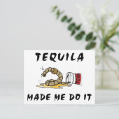 Funny Mexican Tequila Postkarte (Stehend Vorderseite)