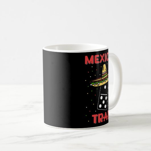 Funny Mexican Trains Dominoes Kaffeetasse (VorderseiteRechts)
