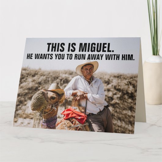 FUNNY MEXICAN TYP GIANT BIRTHDAY GREETING CARD KARTE (Vorderseite)
